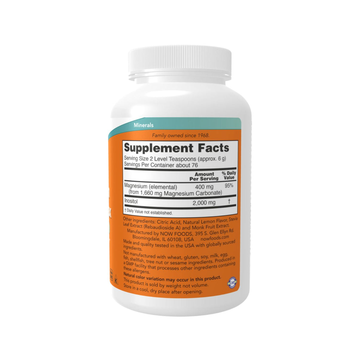 NOW Foods Magnesium Inositol Relax Powder