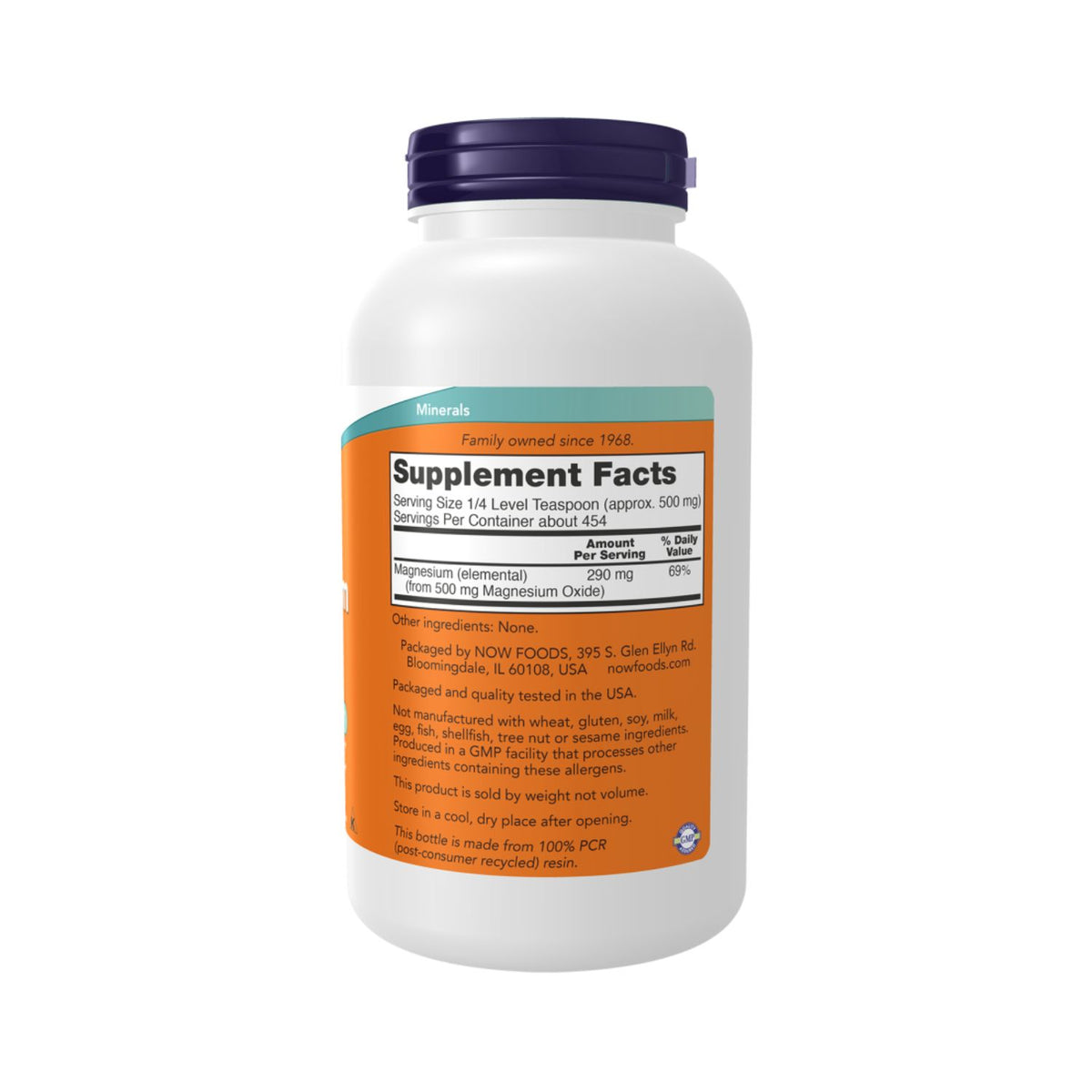 NOW Foods Magnesium Oxide Pure Powder