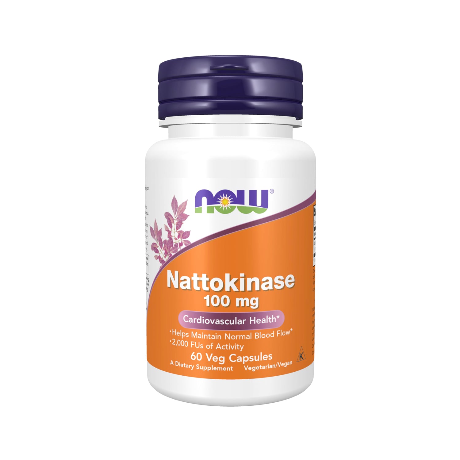 NOW Nattokinase i burk, 100 mg, 60 kapslar
