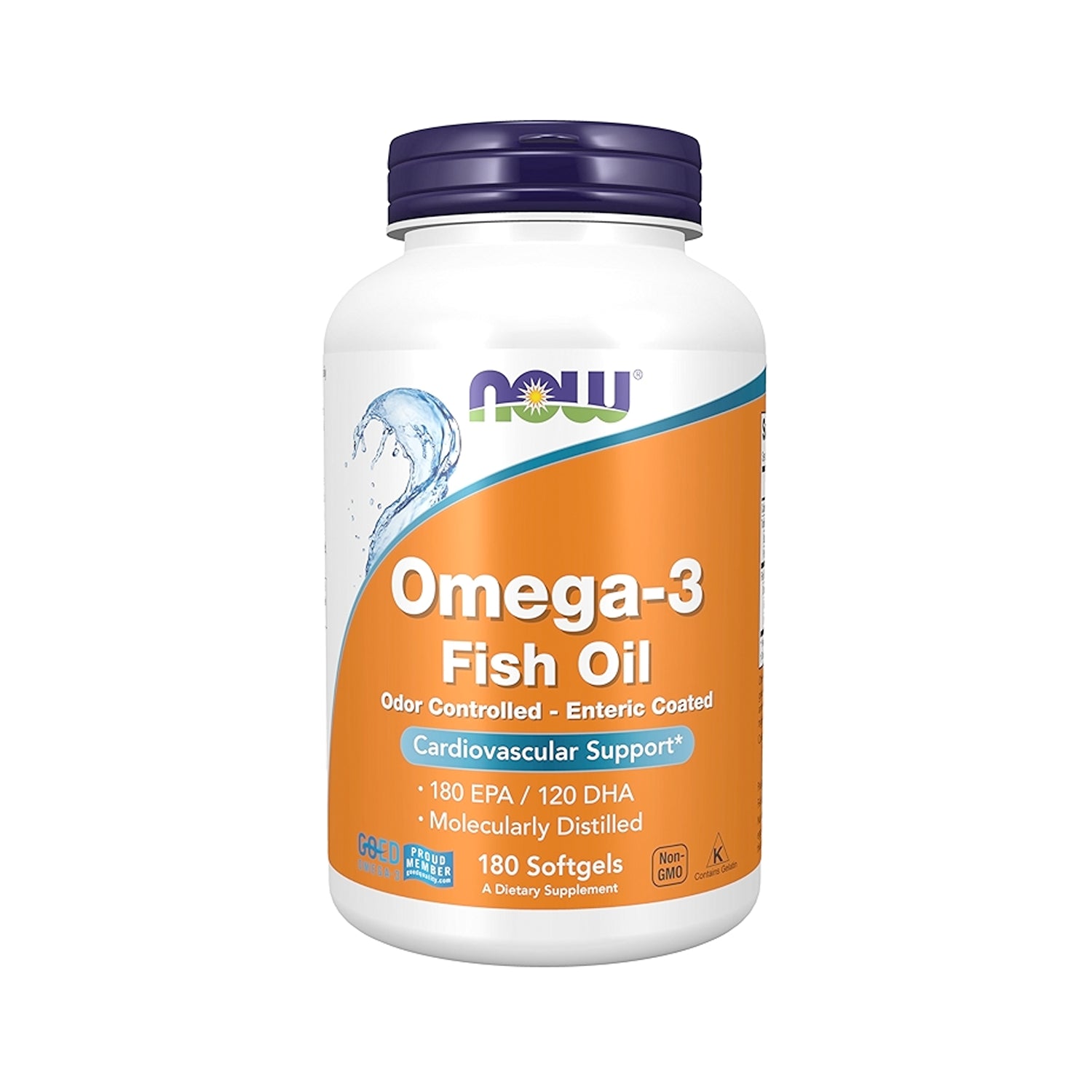 NOW Foods Omega-3 Enteric Coated 180 kapslar
