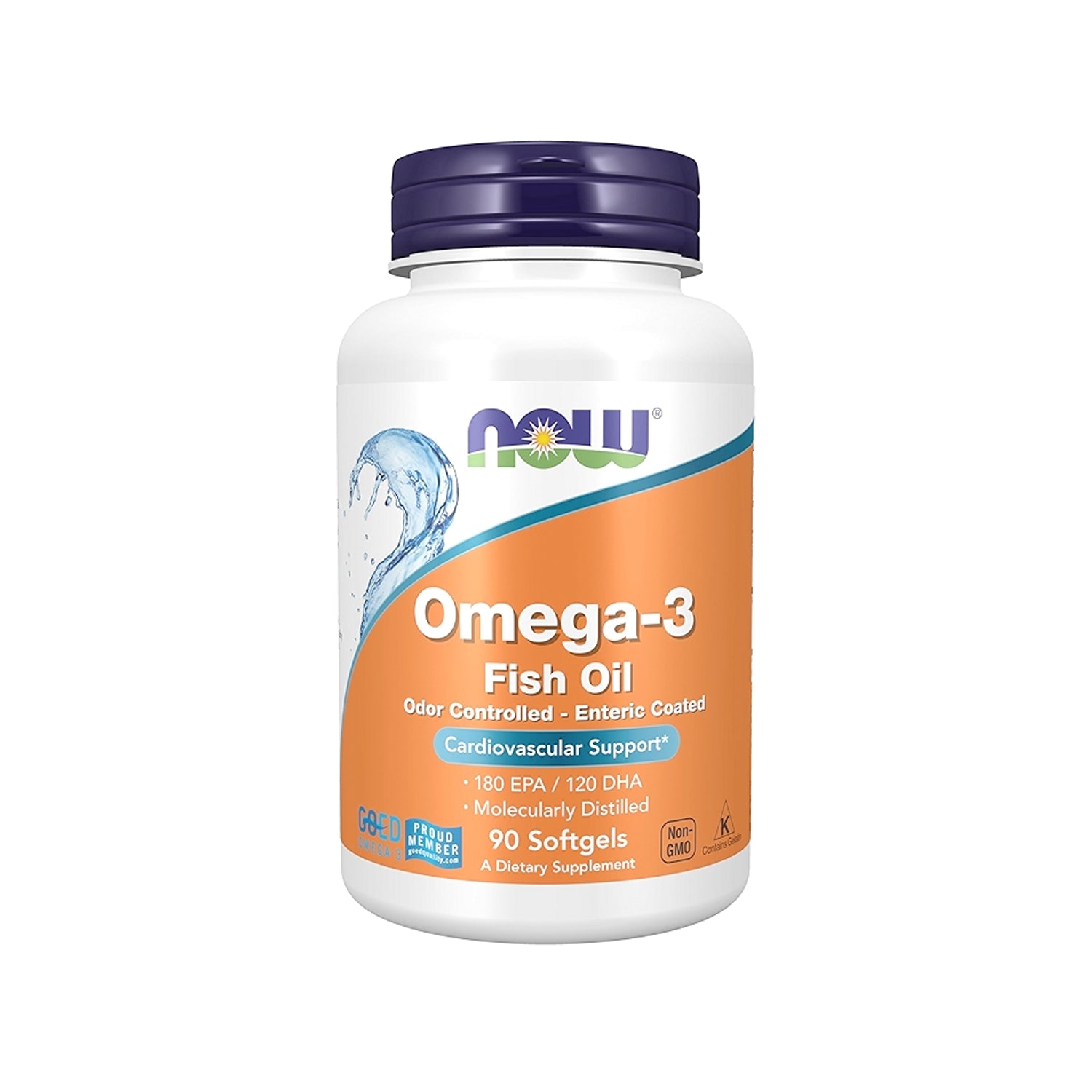NOW Foods Omega-3 Enteric Coated 90 kapslar
