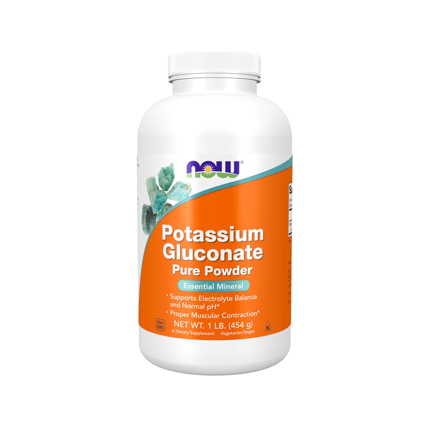 NOW Foods Potassium Gluconate Pure Powder 454 g