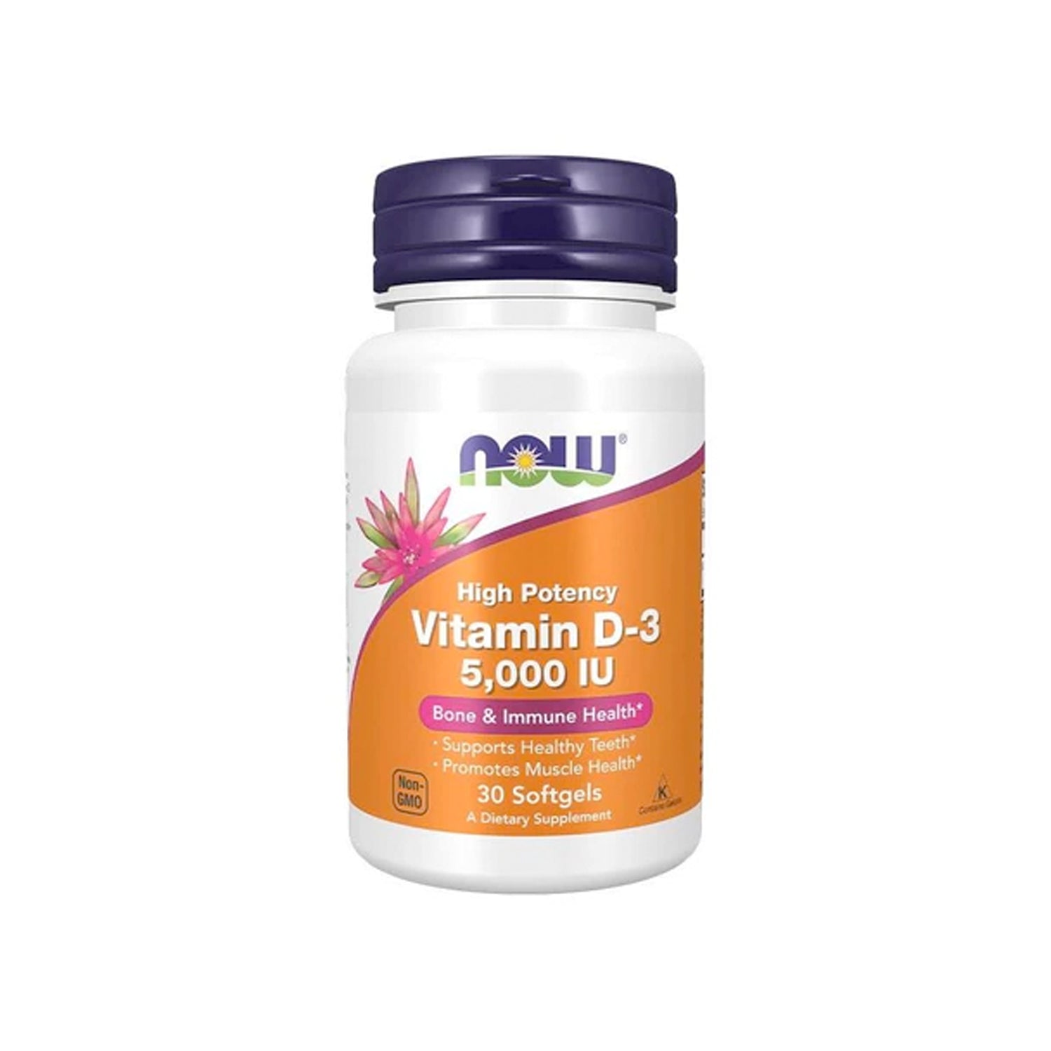 NOW Foods Vitamin D-3 5000 IU 30 Kapslar