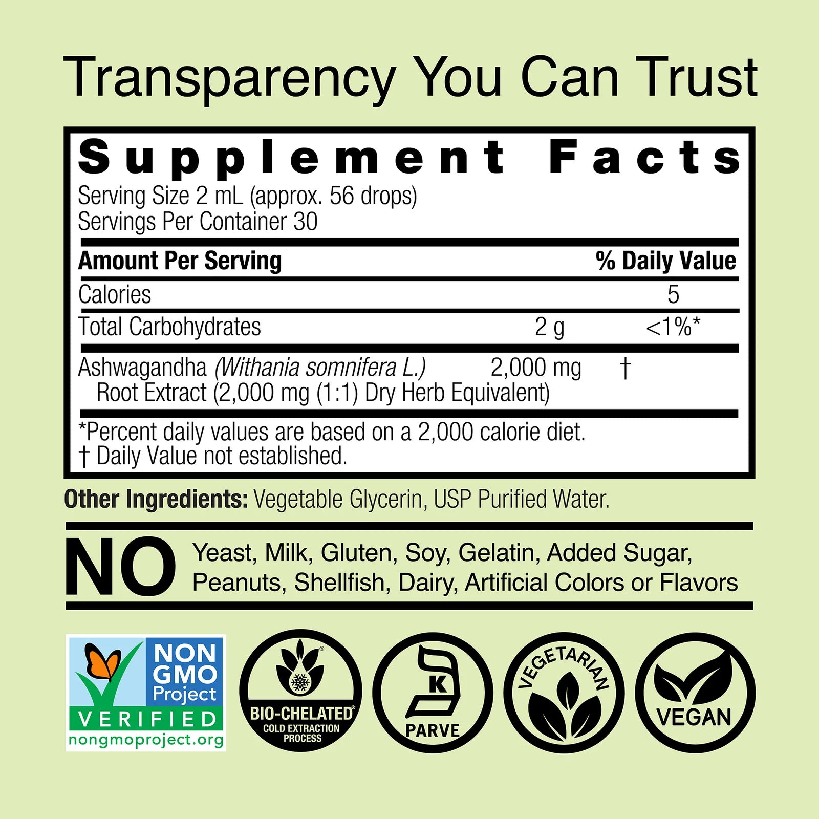 Nature's Answer Ashwagandha Root 2000 mg 60 ml