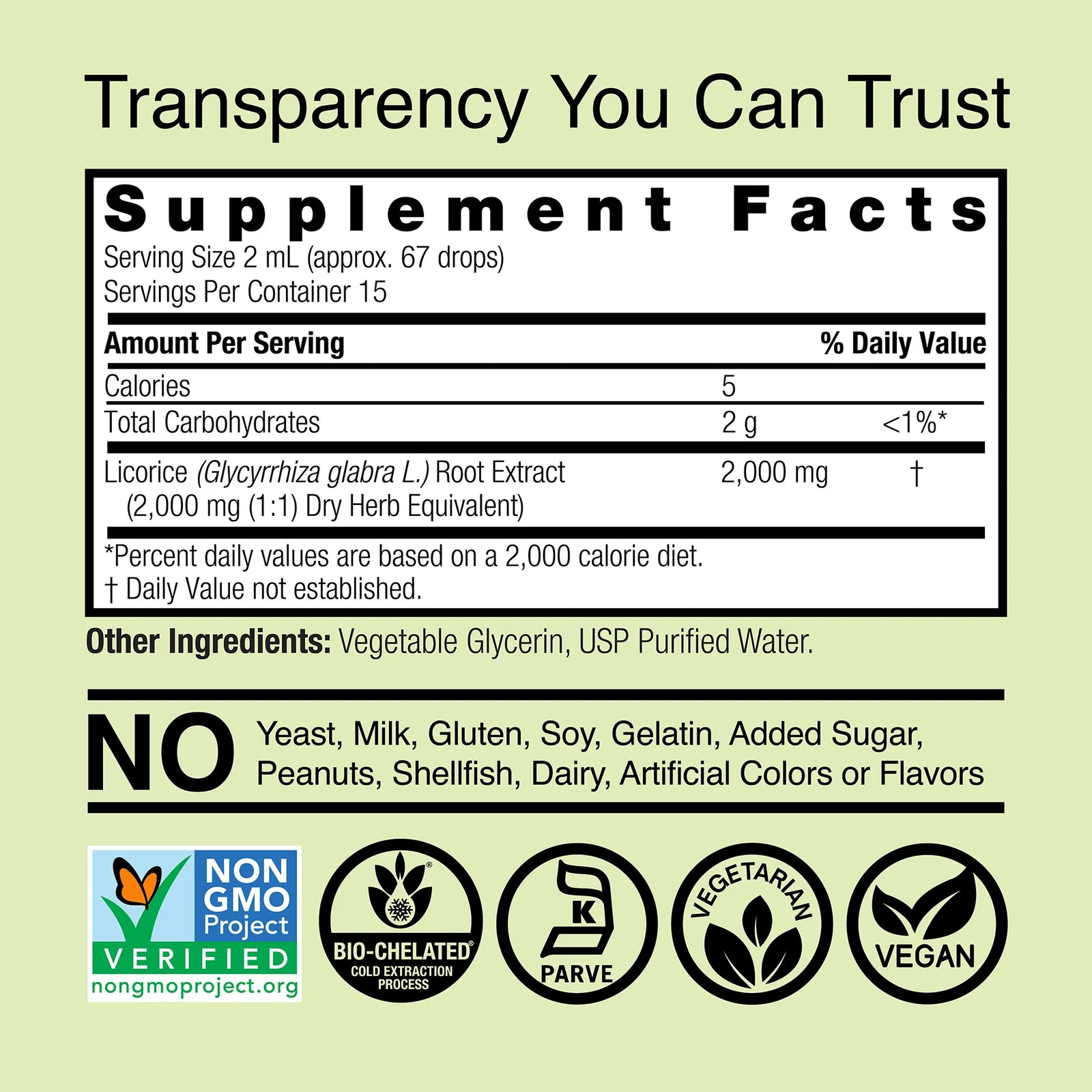Nature's Answer Licorice Root 2000 mg 30 ml