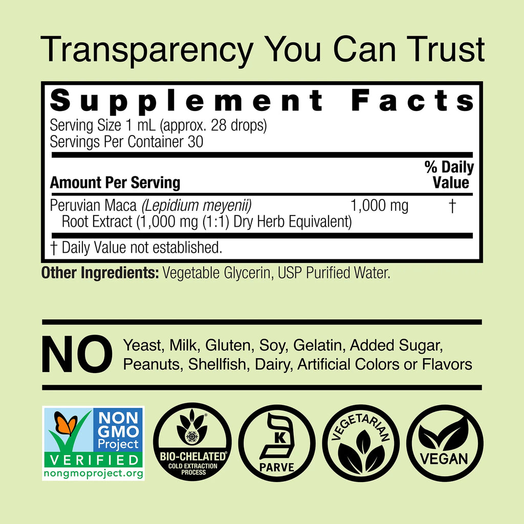 Nature's Answer Maca Root 1000 mg 30 ml