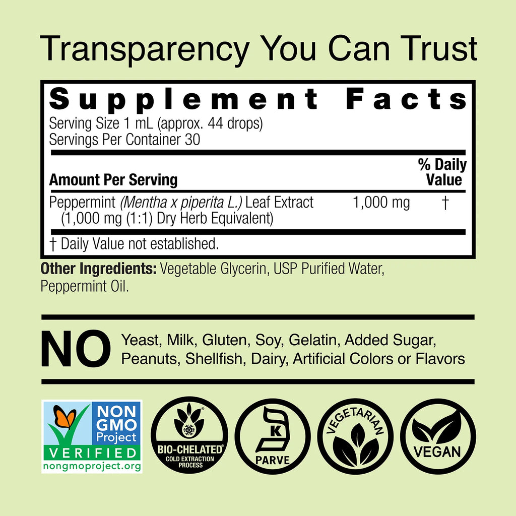 Nature's Answer Peppermint Leaf 1000 mg 30 ml