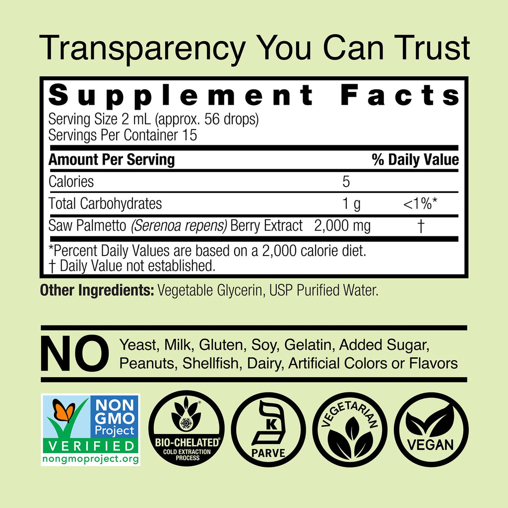 Nature's Answer Saw Palmetto Extract 2000 mg 30 ml