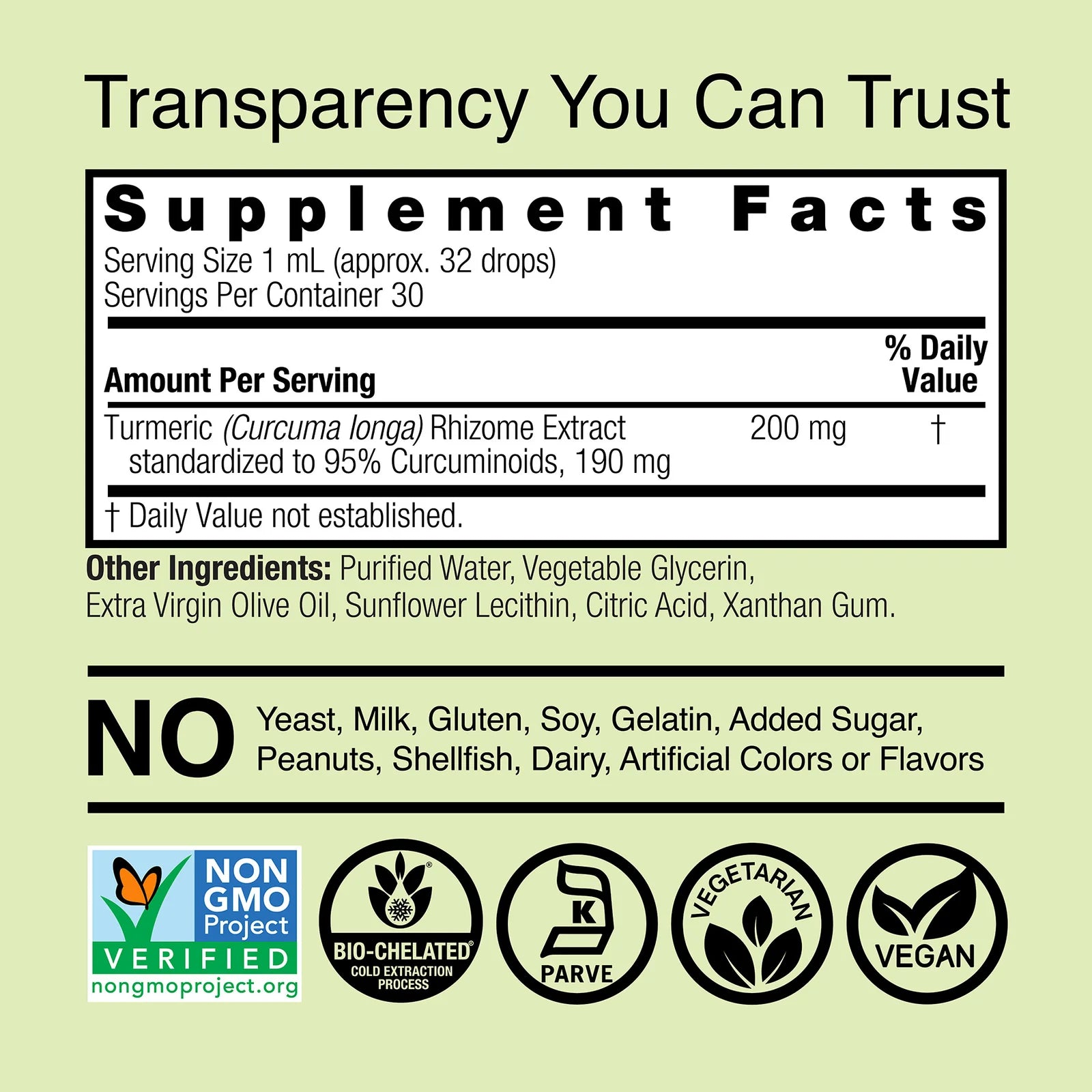 Nature's Answer Turmeric-3 Standardized Extract 30 ml