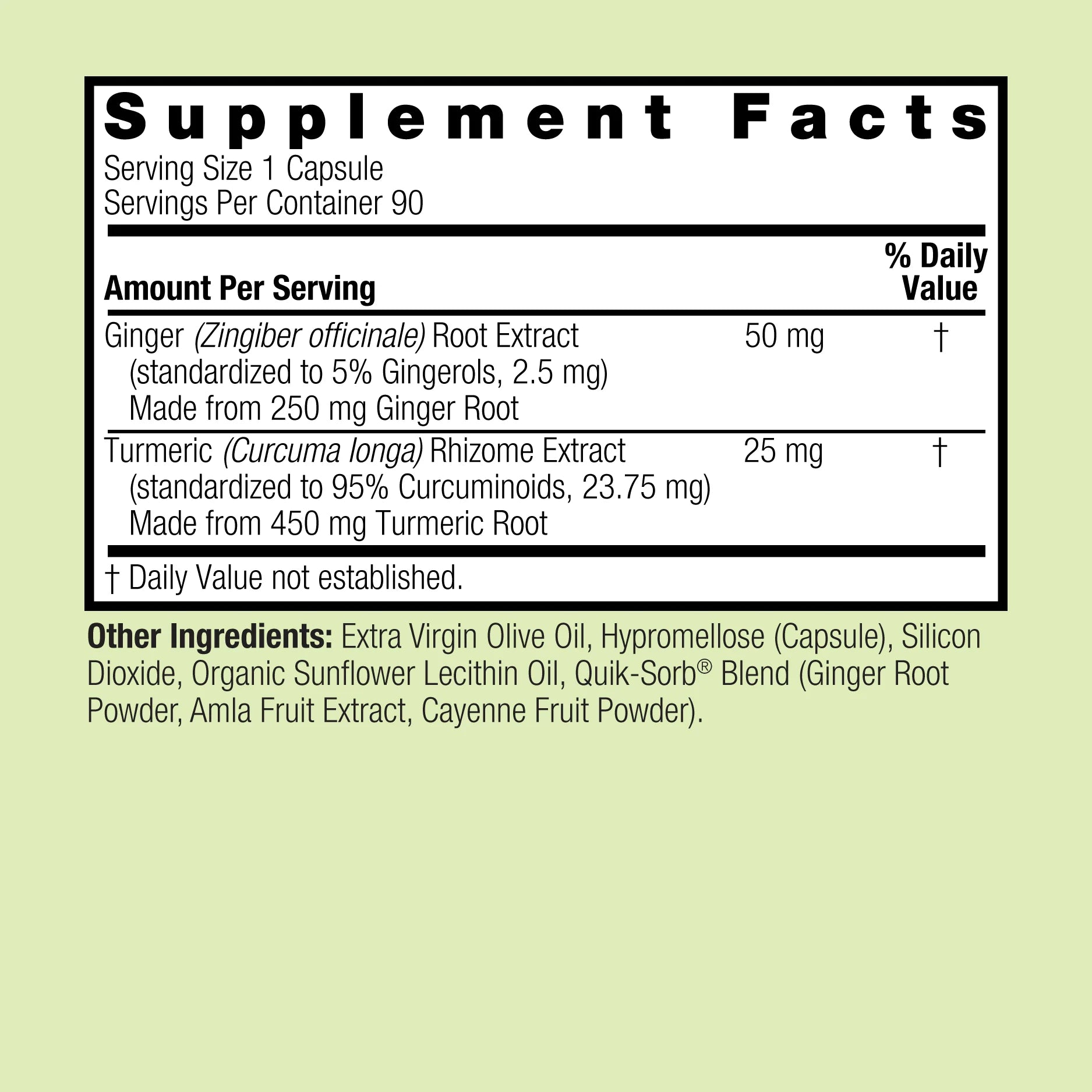 Nature's Answer Turmeric & Ginger