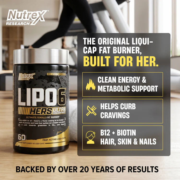 Nutrex Research Lipo-6 Black Hers Ultra Concentrate with Caffeine 60 Kapslar