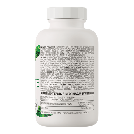 OstroVit Zinc Picolinate 15 mg 150 Tabletter