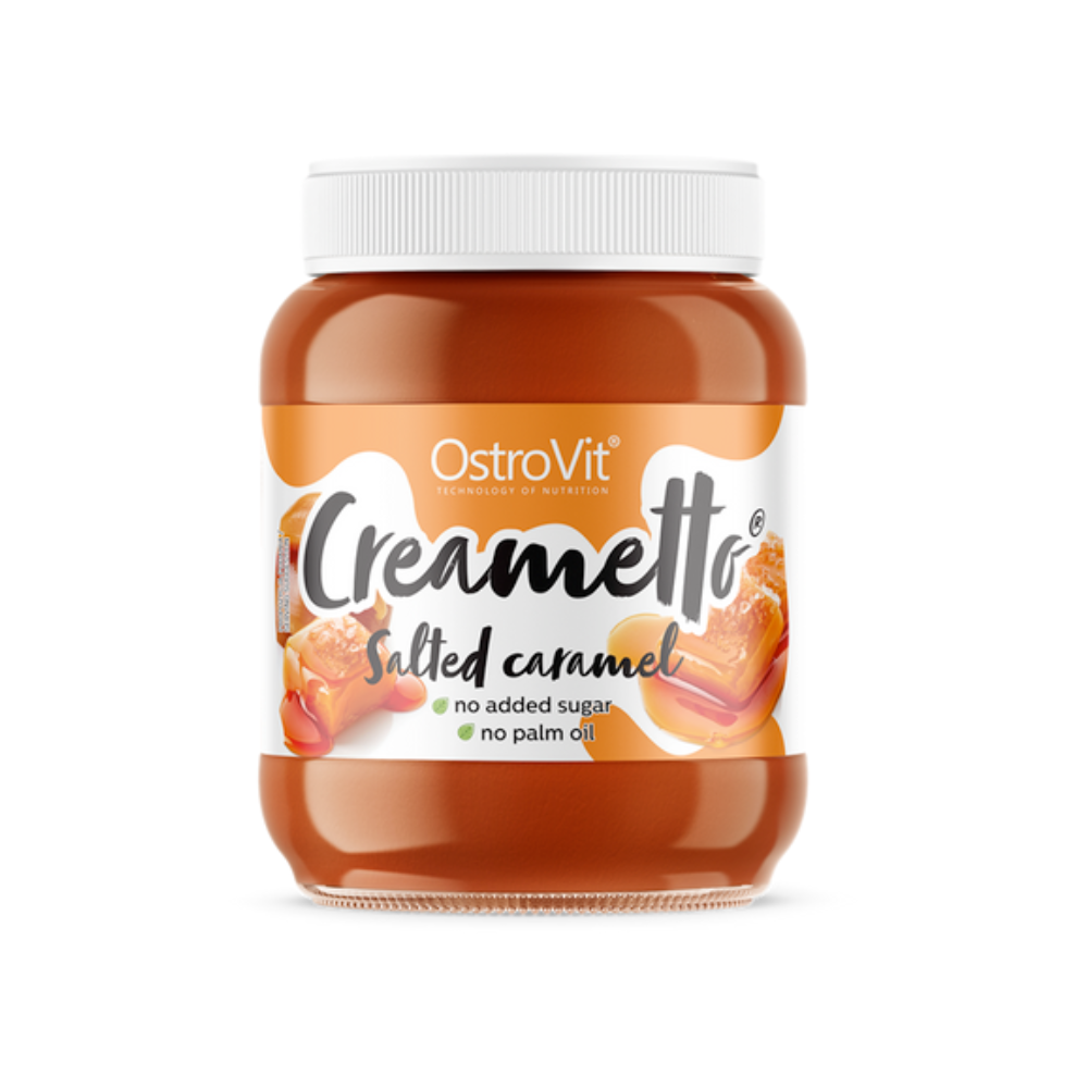 OstroVit Creametto 350 g burk med saltad karamellkräm