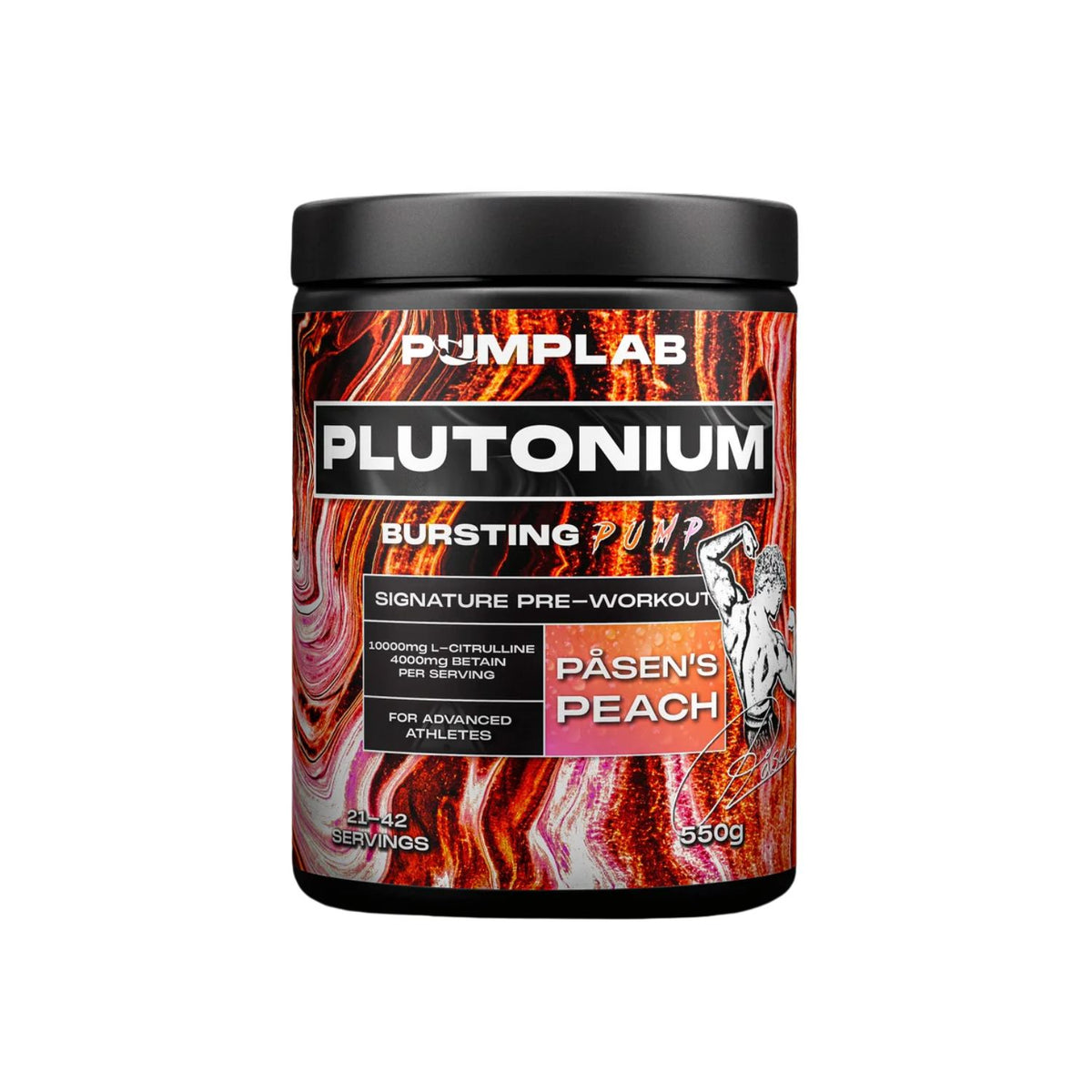 PumpLab PLUTONIUM Stim Free Pre-Workout 550g