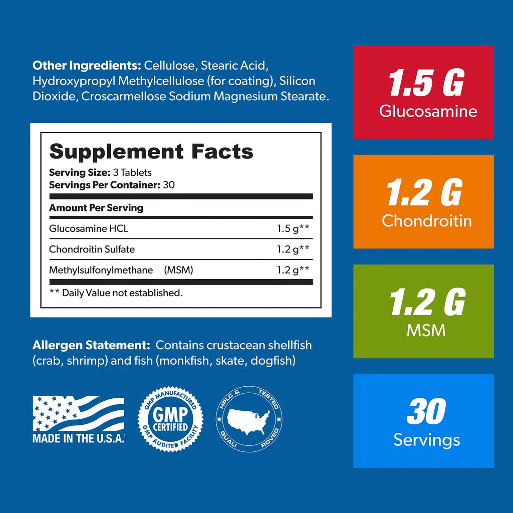 SAN Glucosamine Chondroitin with MSM 90 tabletter