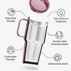 SmartShake Bohtal Insulated Nomad Tumbler Plum