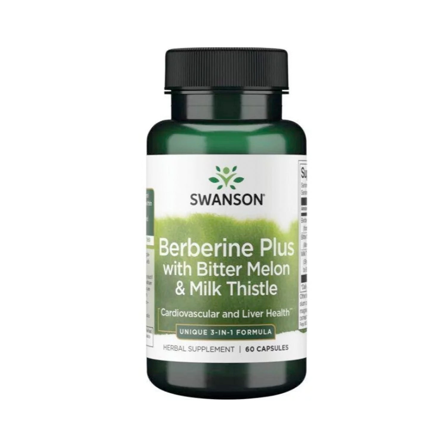 Swanson Berberine Plus with Bitter Melon & Milk Thistle 60 kapslar