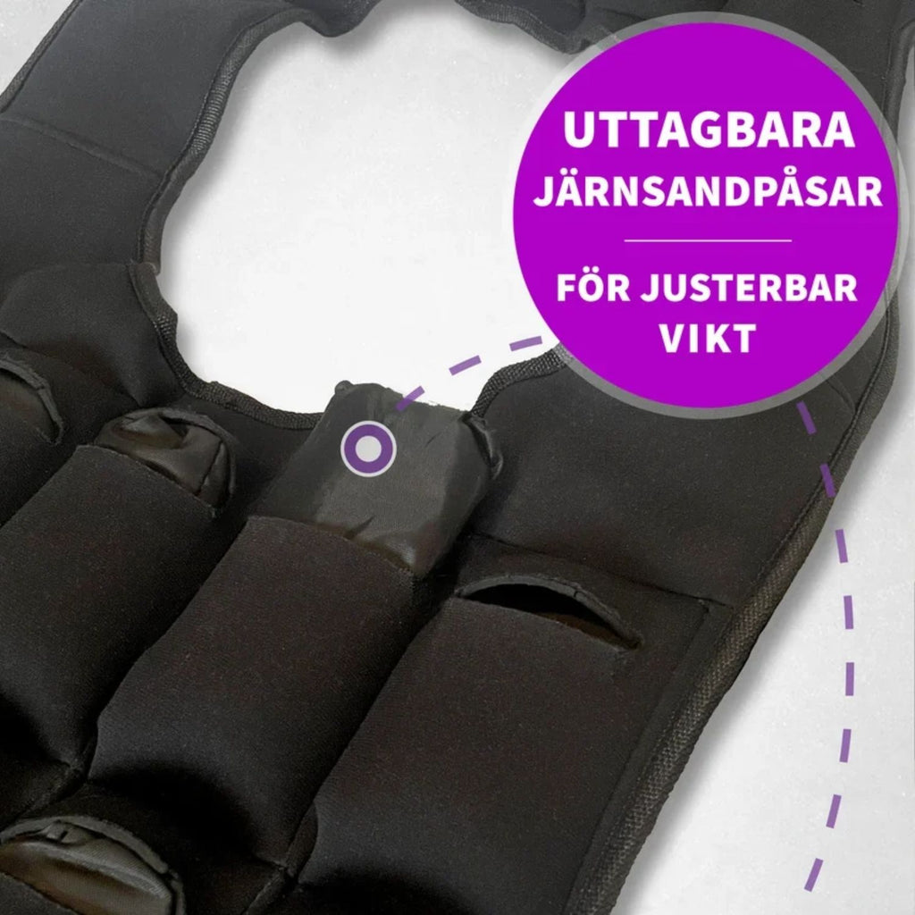 Thunder Fitness Viktväst PRO 20 kg Small