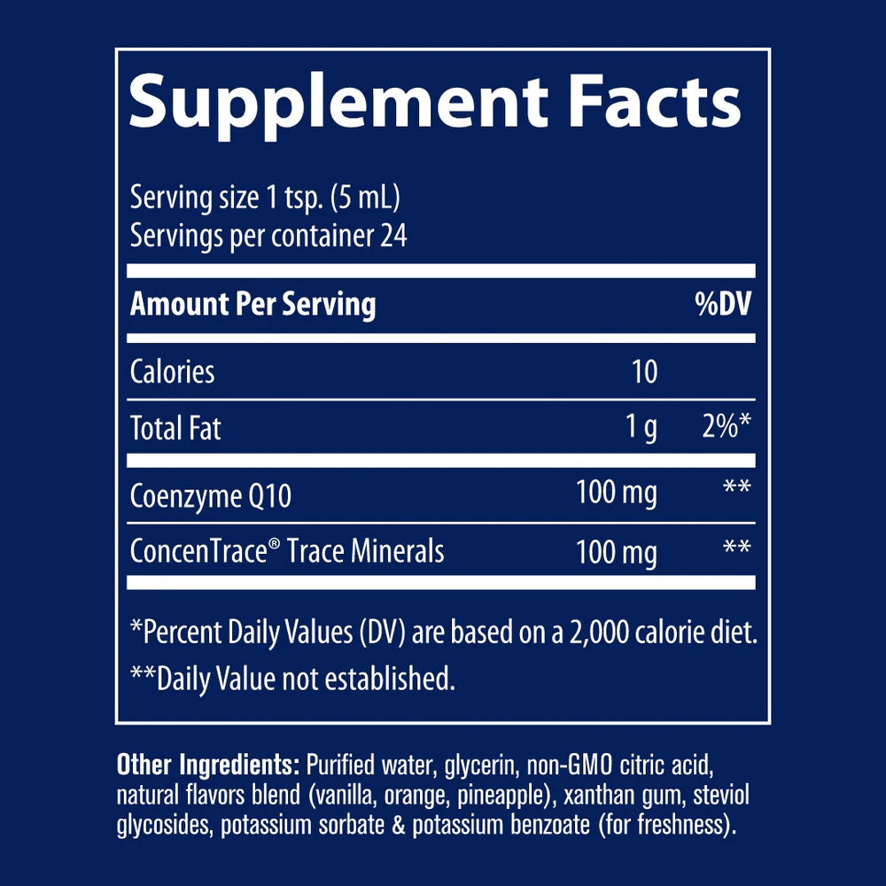 Trace Minerals Liquid CoQ10 100mg 118ml