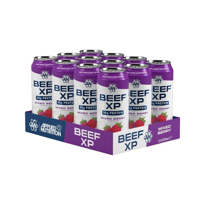 Beef XP Cans, Mixed Berry - 12 x 500 ml.