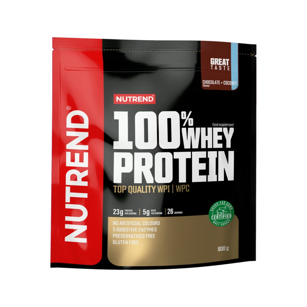 100% Whey Protein, Chocolate + Coconut - 800 grams