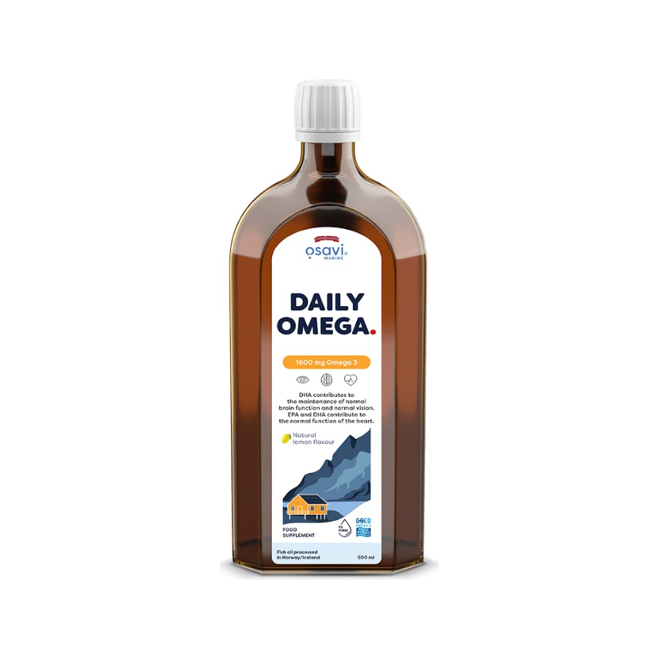 Daily Omega, 1600mg Omega 3 (Natural Lemon) - 500 ml.
