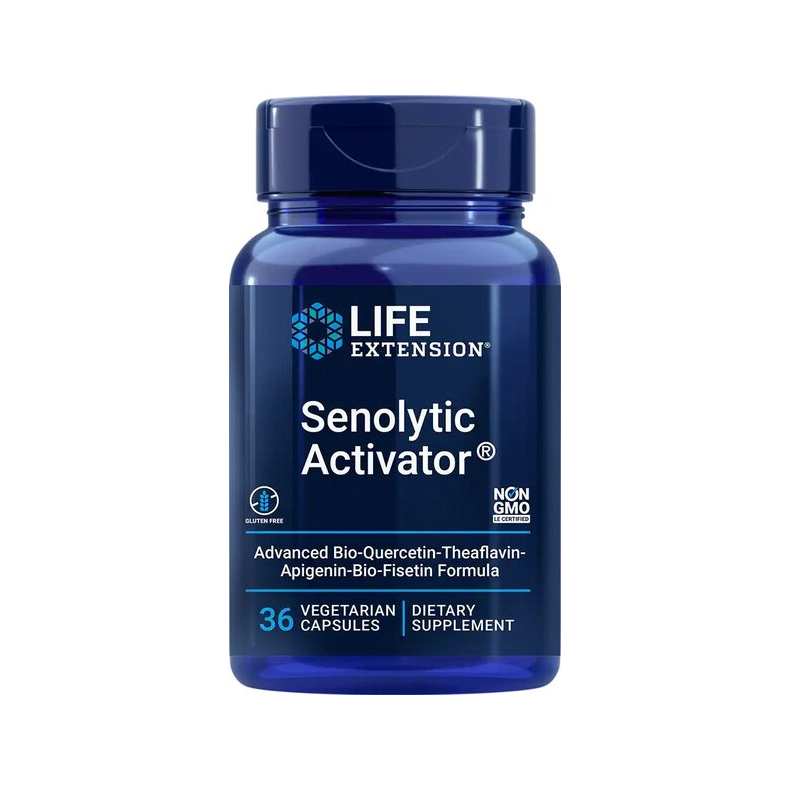 Senolytisk aktiverare från Life Extension, flaska med 36 vegetarisk kapslar