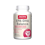 Jarrow Formulas EPA-DHA Balance kapslar i vit burk med lock och etikett
