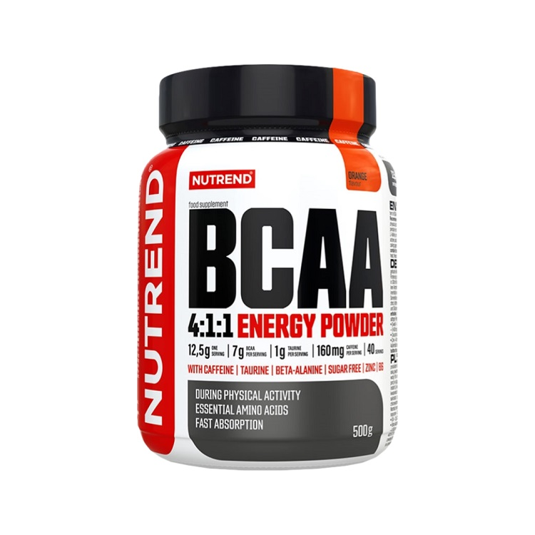 BCAA 4:1:1 Energy Powder, Orange - 500 grams