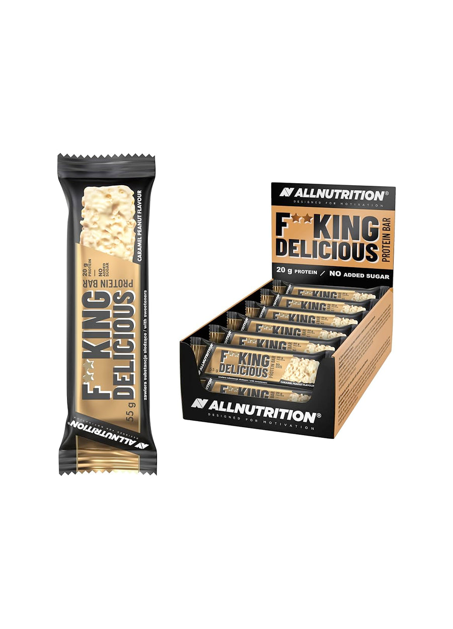 Allnutrition Fitking Protein Bar 15 x 55g Caramel Peanut