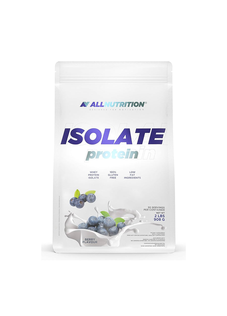 Allnutrition Isolate Proteinpulver 908 g Blueberry Framsida