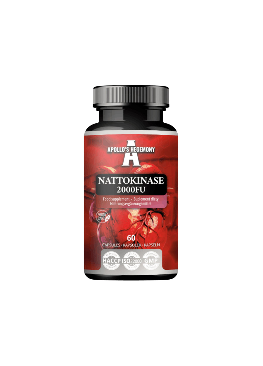 Apollo's Hegemony Nattokinase 2000 FU 60 Kapslar Framsida