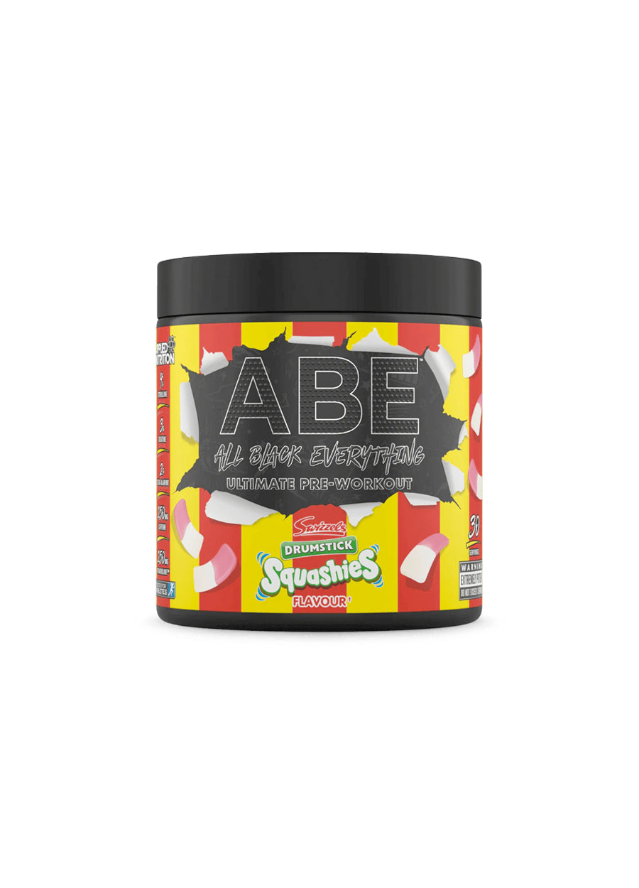 Applied Nutrition ABE All Black Everything PWO 375g Swizzels Drumstick Squashies framsida