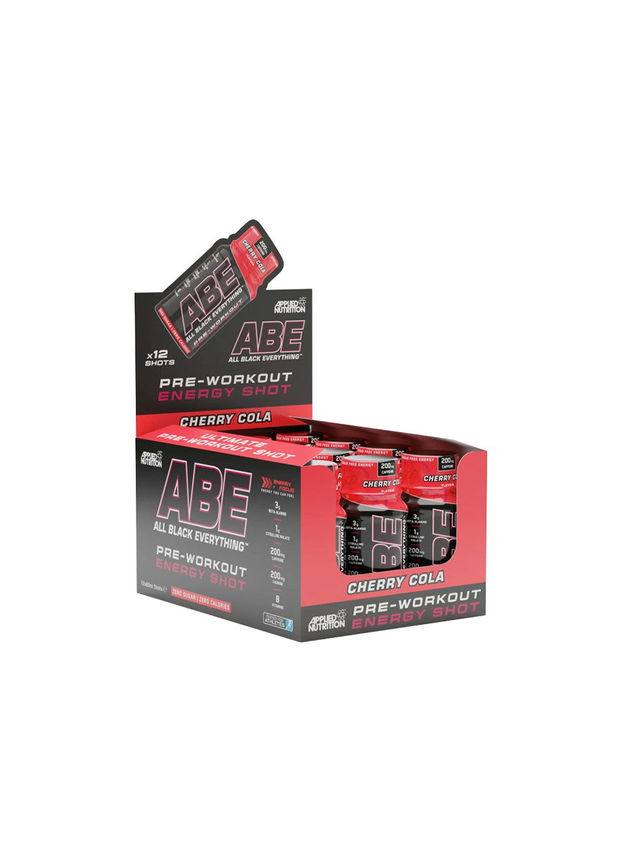 Applied Nutrition ABE Shot 12 x 60 ml, körsbär cola-förpackning i kartong