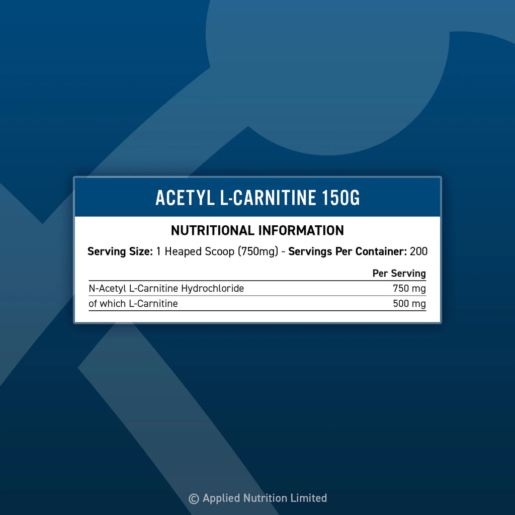 Applied Nutrition Acetyl L-Carnitine 150g innehåll