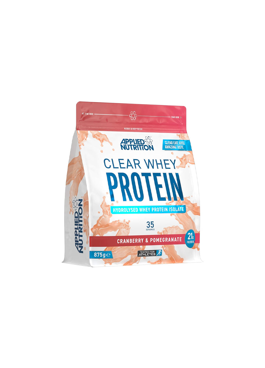 Applied Nutrition Clear Whey Protein 875g Cranberry & Pomegranate framsida