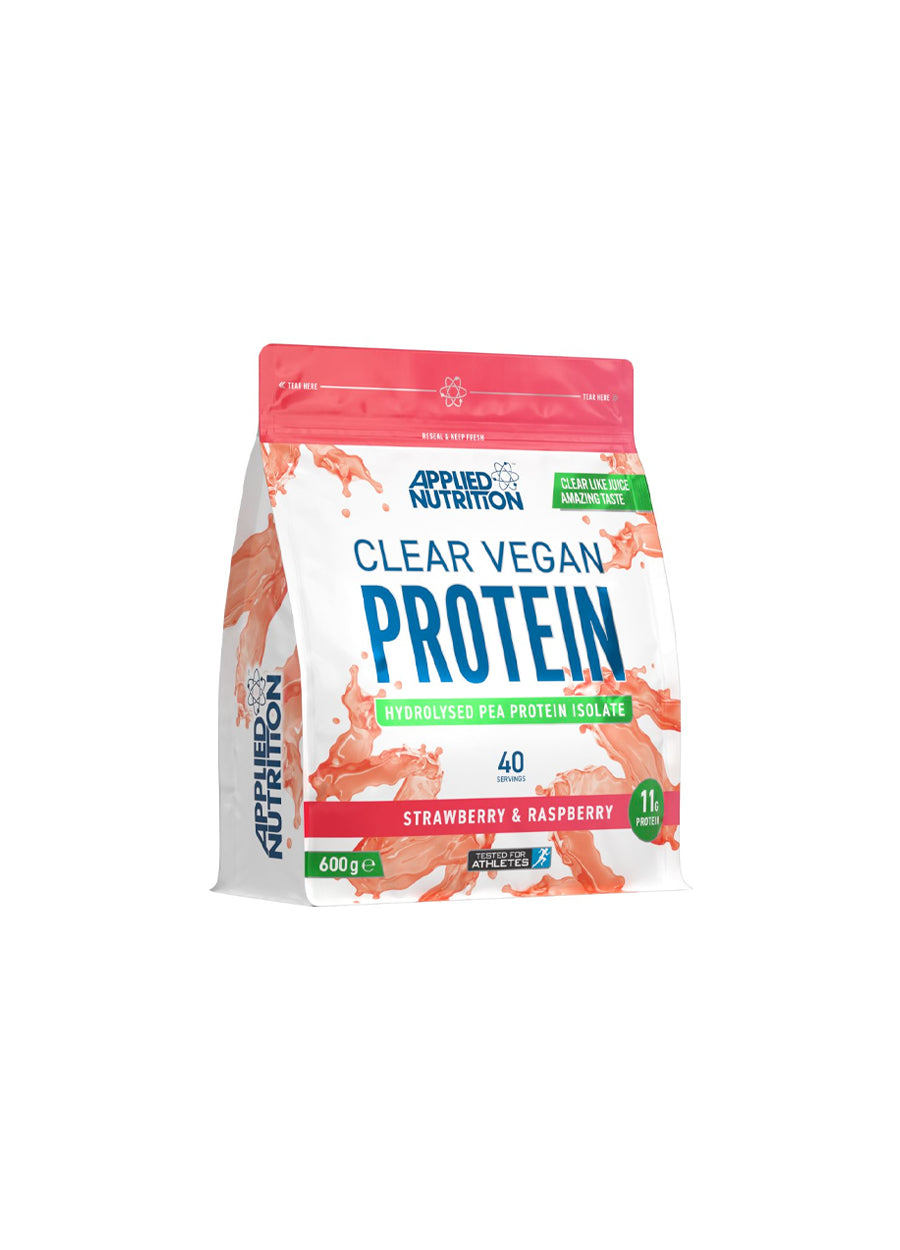 Clear Whey Protein-påse med jordgubbs- och hallonsmak, 875 g
