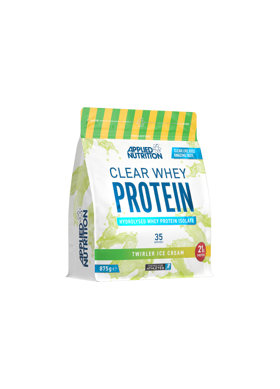 Applied Nutrition Clear Whey Protein 875g Twirler Ice Cream framsida