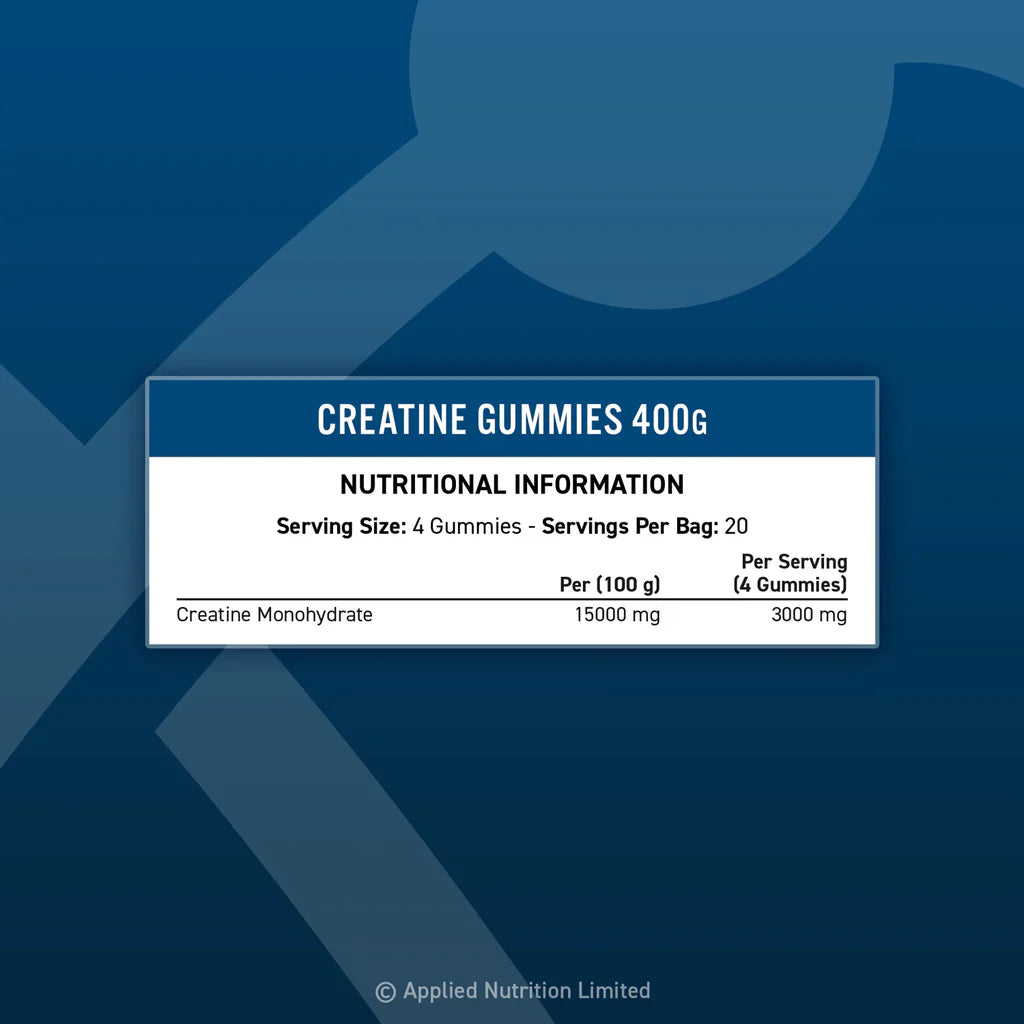 Applied Nutrition Creatine Gummies 80 Gummies Innehåll