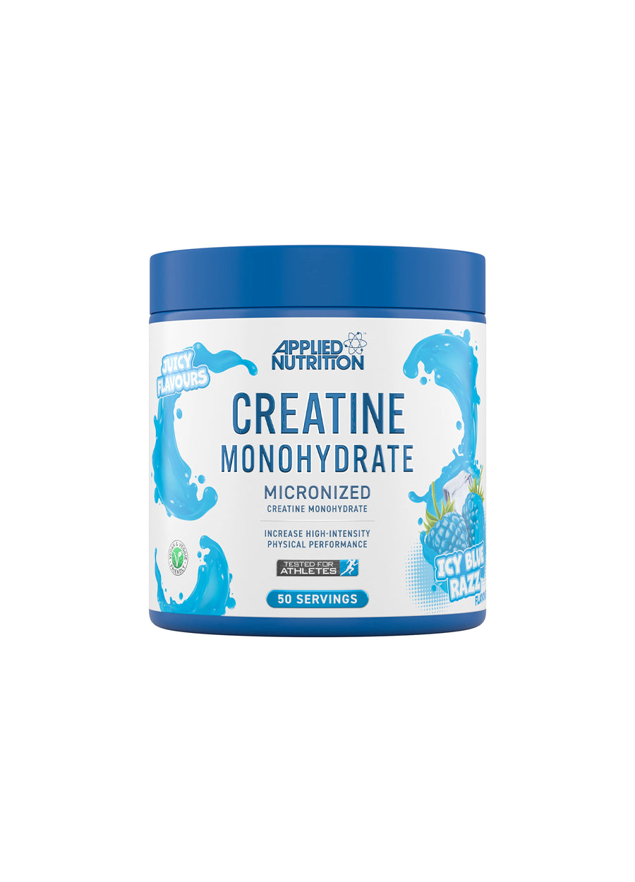 Applied Nutrition Creatine Monohydrate 250g Icy Blue Razz framsida