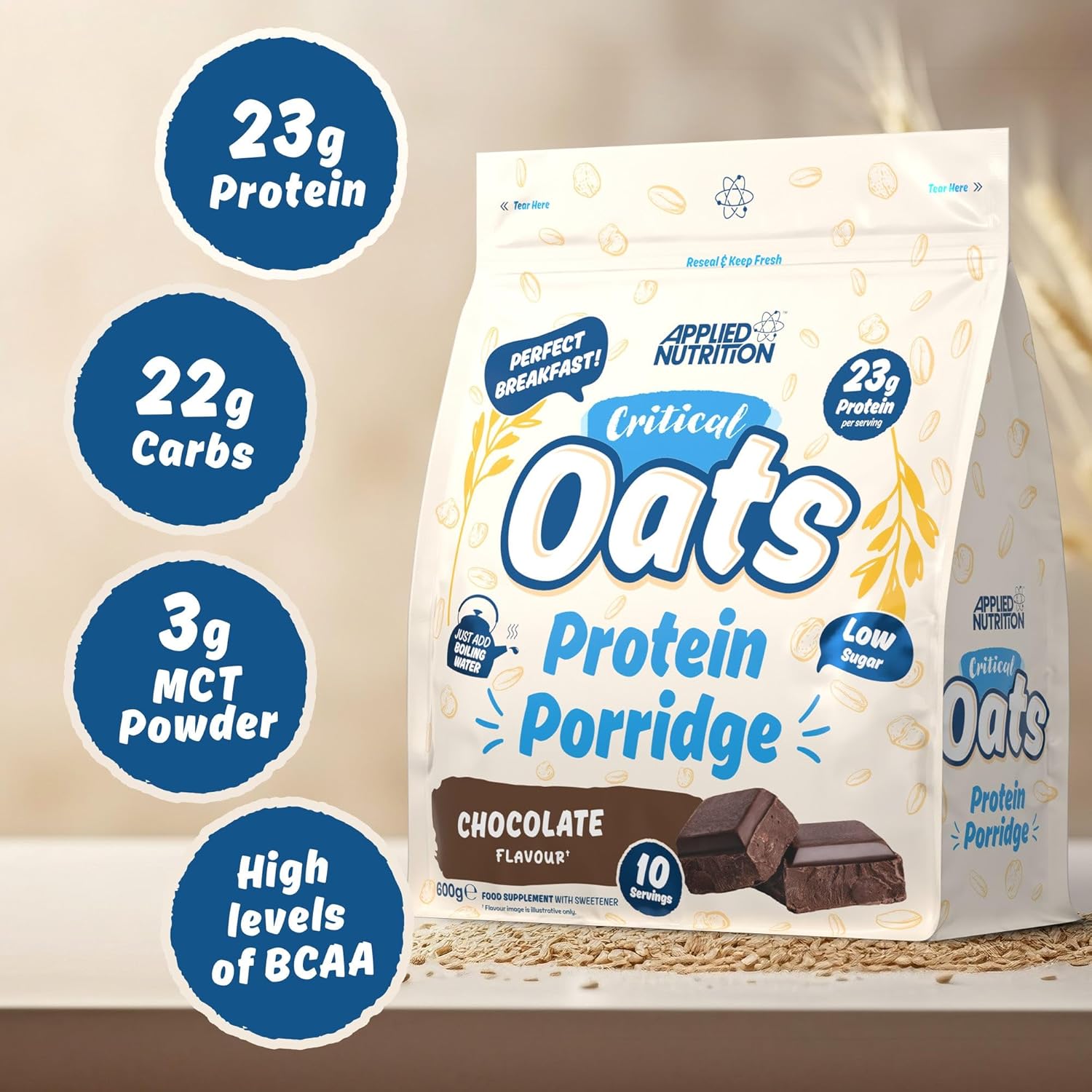 Applied Nutrition Critical Oats Protein Porridge 600g innehåll