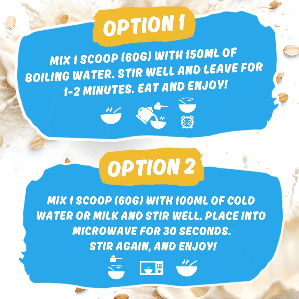 Applied Nutrition Critical Oats Protein Porridge 600g instruktioner