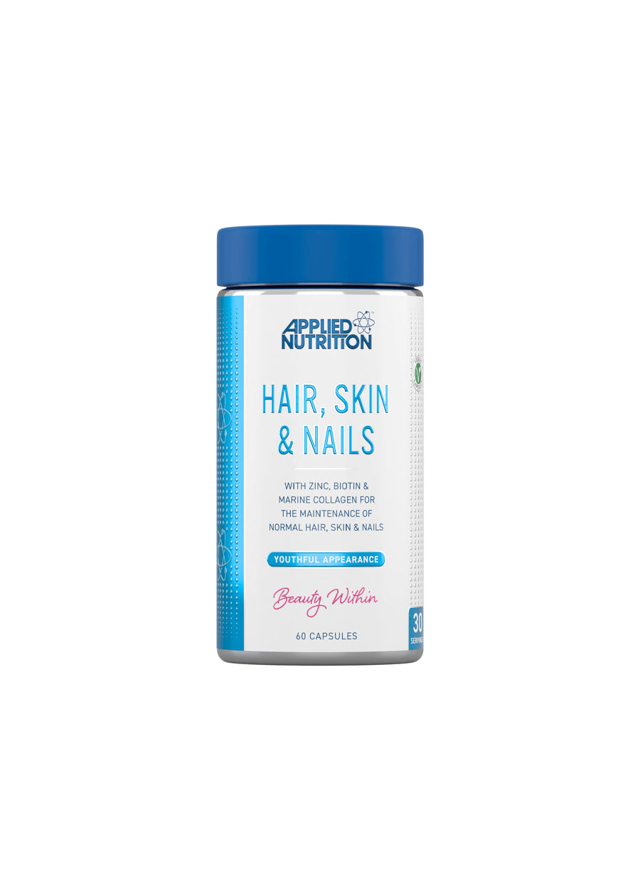 Applied Nutrition Hair, Skin & Nails 60 Kapslar framsida