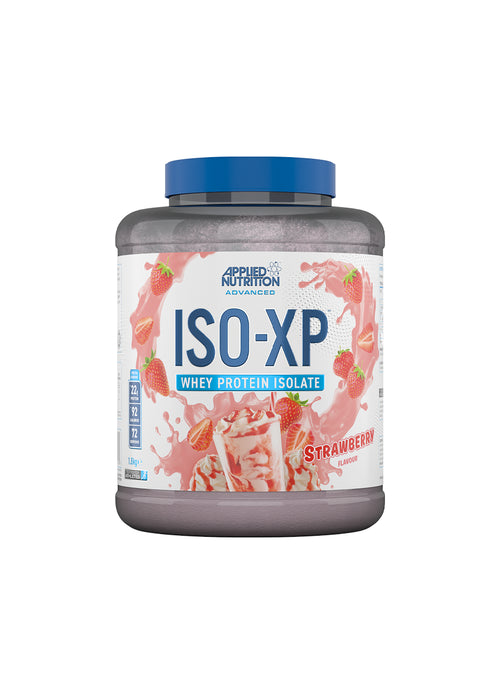 Proteinisolat-burk Applied Nutrition ISO-XP med jordgubbssmak, stor förpackning