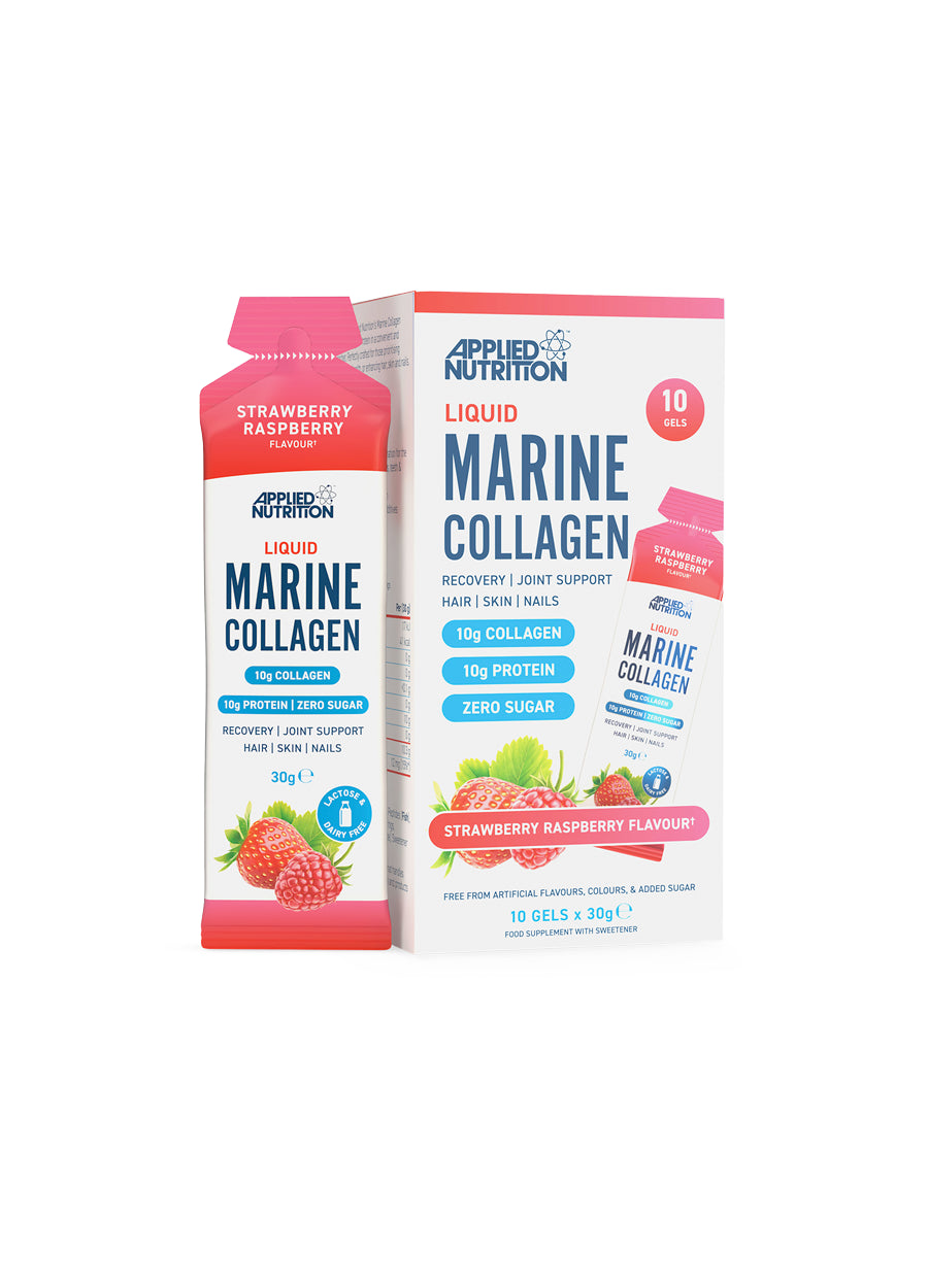 Applied Nutrition Liquid Marine Collagen 10 x 30g Strawberry Raspberry