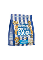 Protein cookie dough-dessertpåse, vanilla ice cream, Applied Nutrition, blå påse.