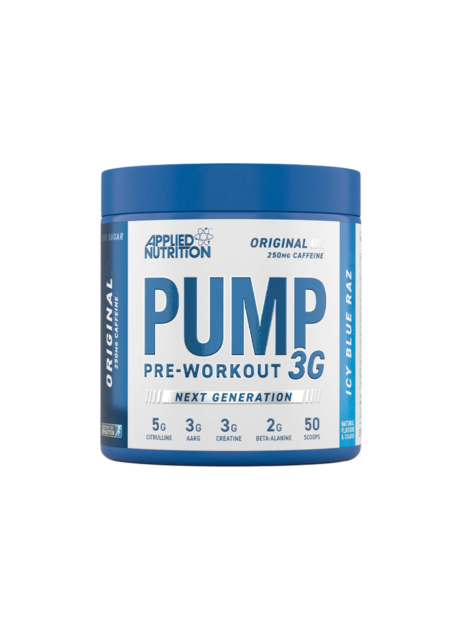 Applied Nutrition Pump 3G Pre-Workout 375g Icy Blue Raz