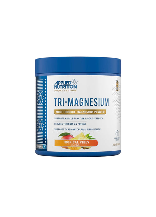 Applied Nutrition Tri-Magnesium-burk för magnesiumpulver, Tropical Vibes.