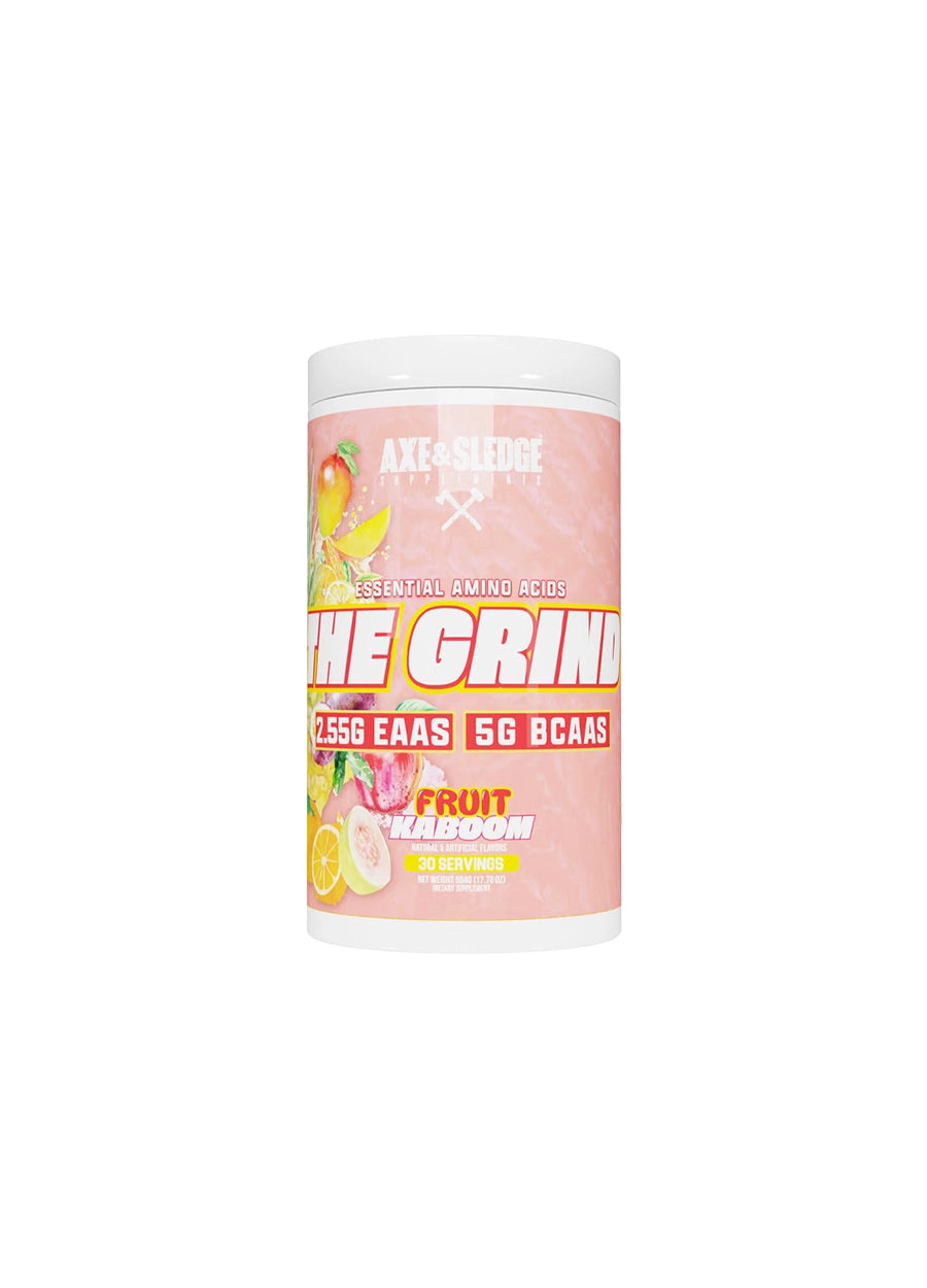 Axe & Sledge The Grind EAA + BCAA 501g Fruit Kaboom Framsida
