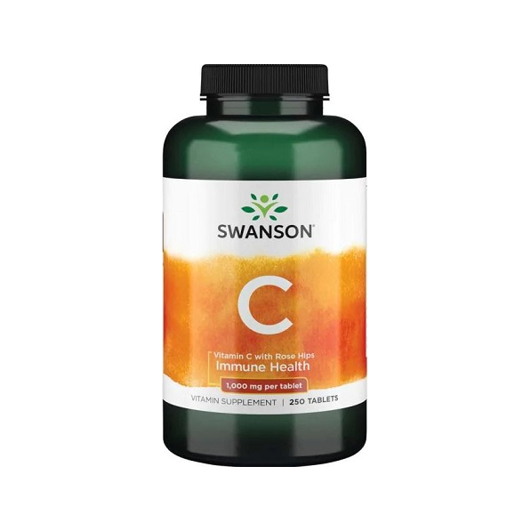 Vitamin C with Rose Hips, 1000mg - 250 tablets